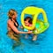 Pool Central® 29" Yellow Inflatable Sea Life Baby Swimming Pool Boat Float with Sunshade